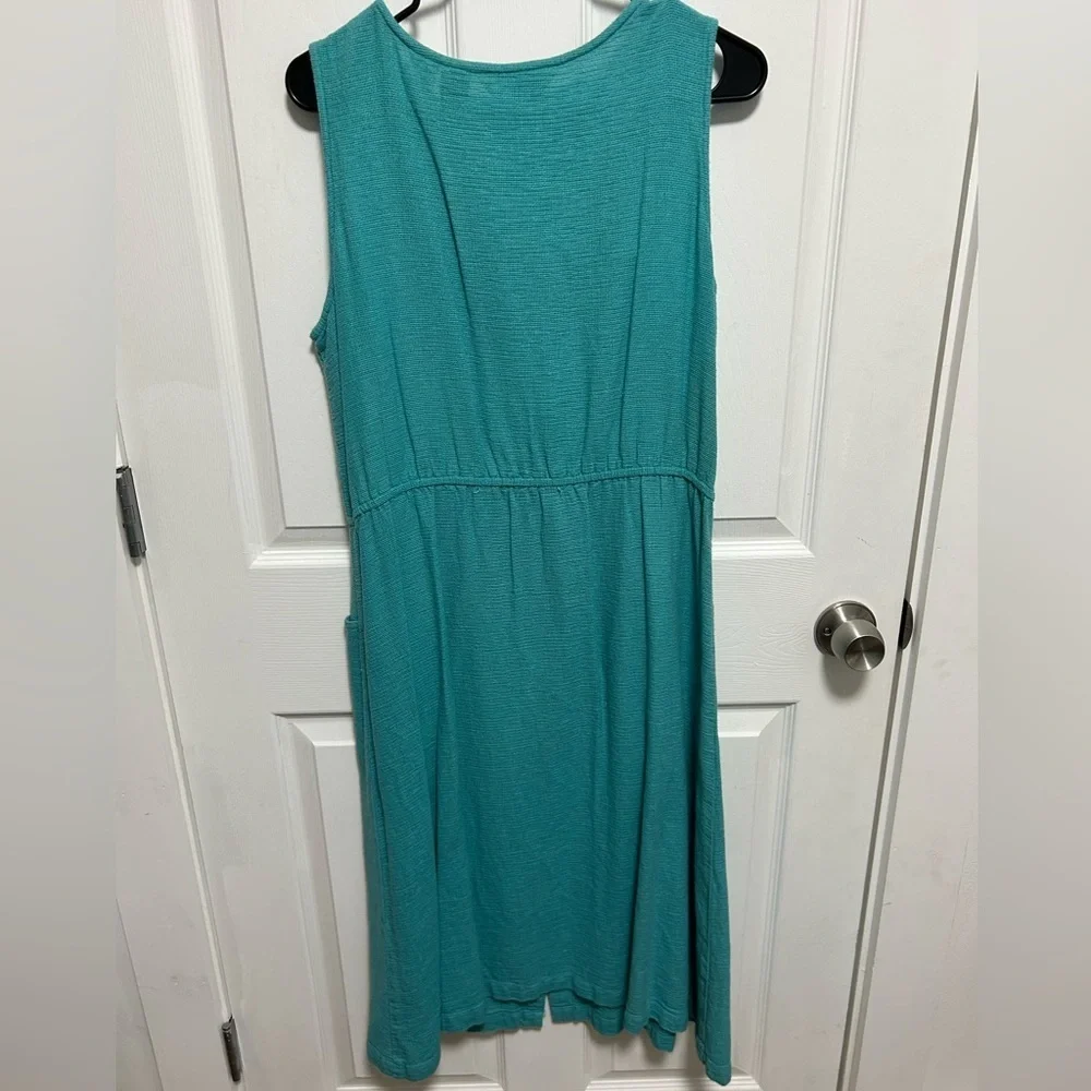 L.L. Bean vintage Turquoise Sleeveless Maxi Dress - Picture 5 of 5